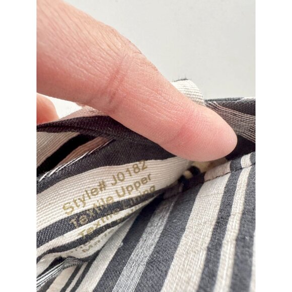 MADEWELL Naida Evelyn Stripe Half Bow Slide Sandals, Size 7 - Picture 9 of 11